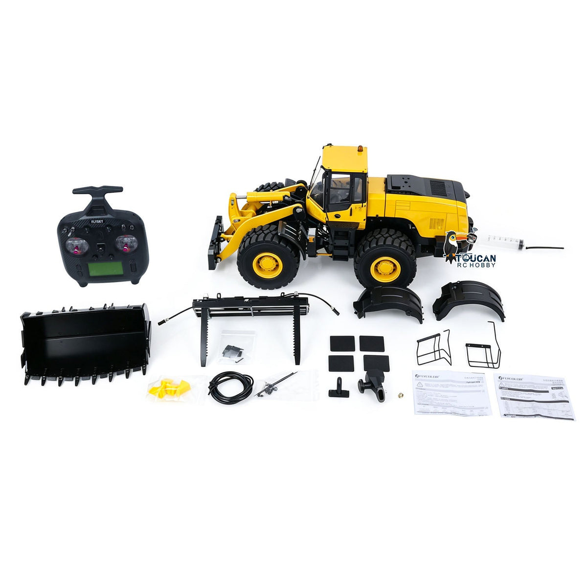 MTModel 1/14 Hydraulic RC Wheel Loader WA480 - 95% Metal PNP 5-way Valve