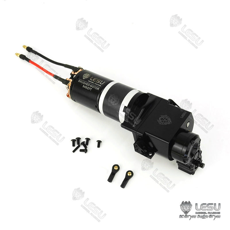 TOUCAN RC HOBBY LESU Gearbox Transmission 2Speed Motor 1/14 1/5 Planetary Reduction for 1/14 RC Tractor Truck Dumper Remote Controlled Lorry Car Hobby Model