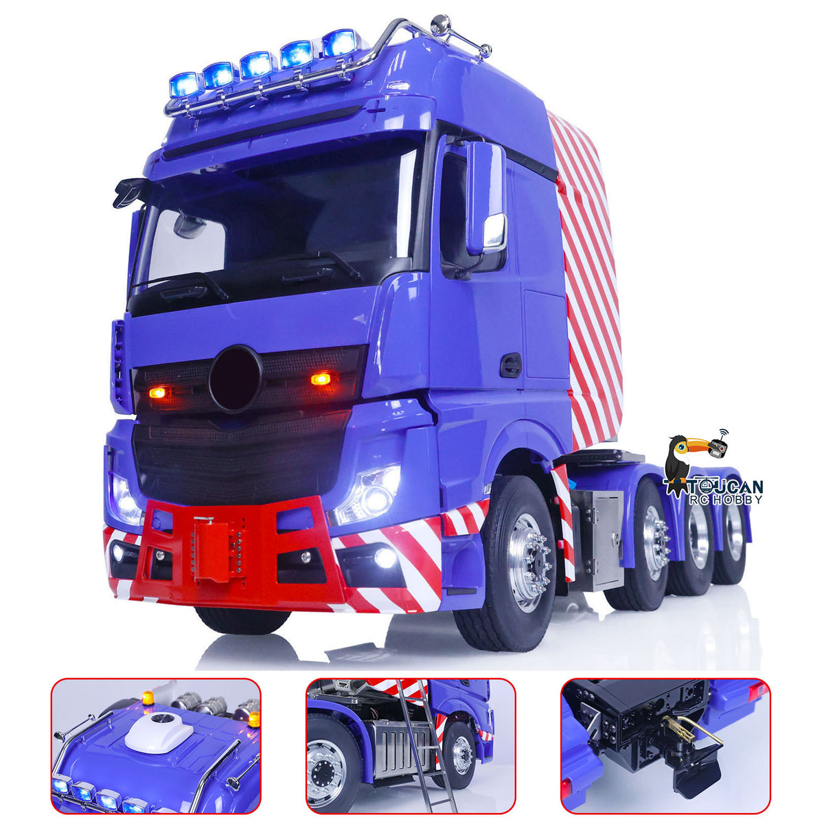 TOUCAN RC HOBBY LESU 1/14 8X8 RC Tractor Truck 3-speed Transmission Remote Control Car Model