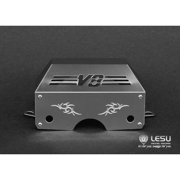 TOUCAN RC HOBBY LESU Metal Gearbox Engine Cover for 1/14 RC Tractor Radio Control Truck Car Spare Part DIY Accessories Decorations