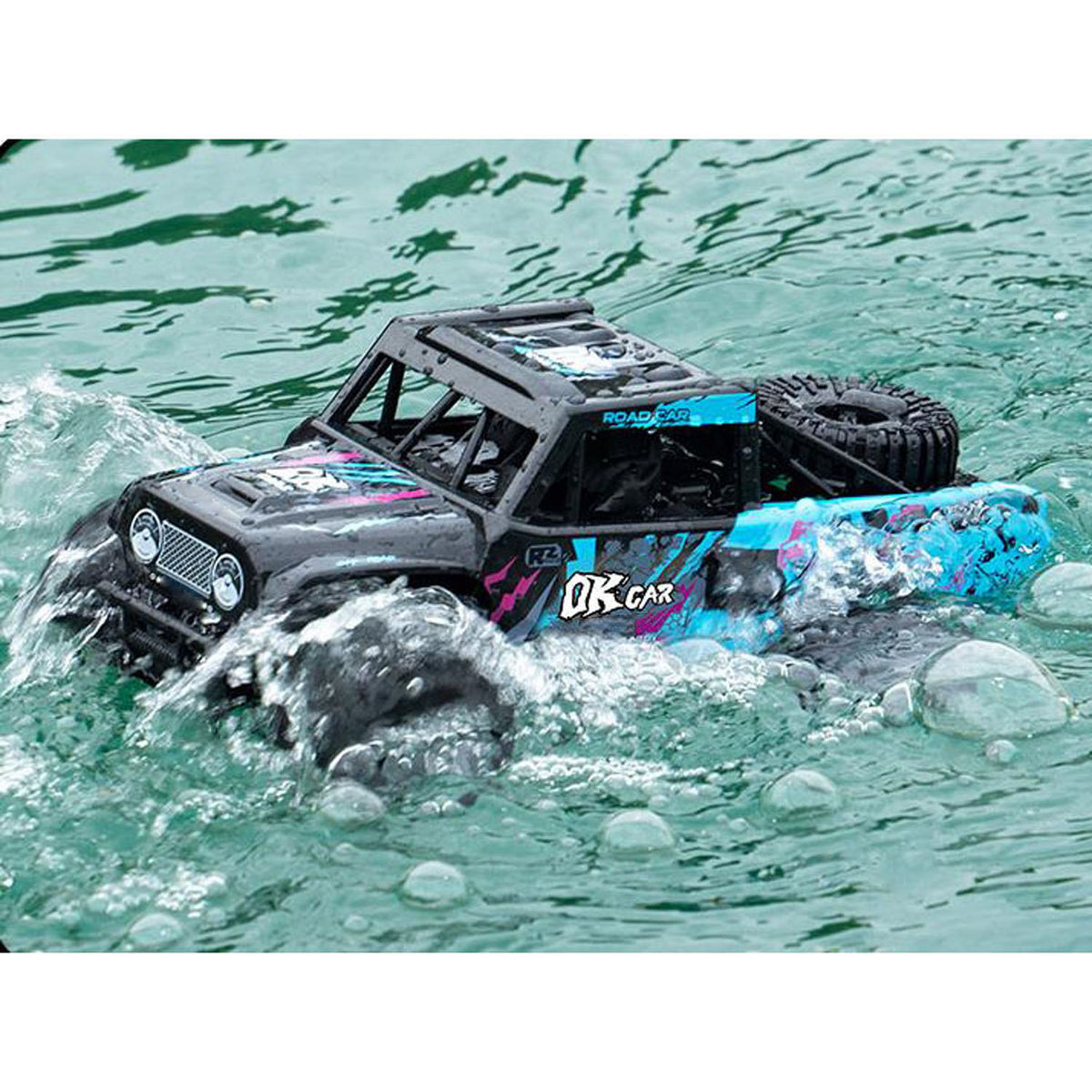 TOUCAN RC HOBBY JJRC 1:18 RC Off Road Car Q191 Waterproof Remote Control Amphibious Vehicle 360 Rotation Stunt Car Electric 4WD Ready To Run Battery