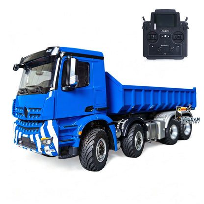 1/14 Metal RC Hydraulic Roll-On-Off Dumper Truck 8X8 Off Road Vehicle