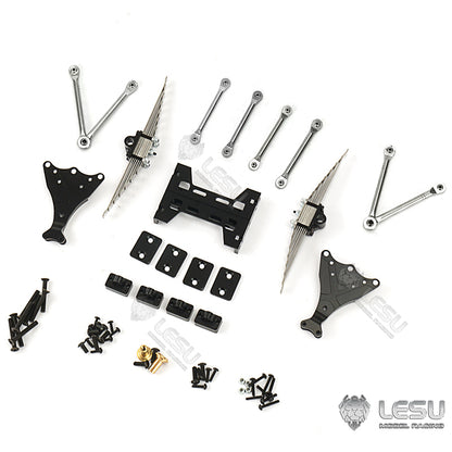 TOUCAN RC HOBBY LESU Metall-Hinterachsaufhängungs-Set für 1/14 RC Zugmaschine ferngesteuerter LKW Achse DIY Militär-Kipper