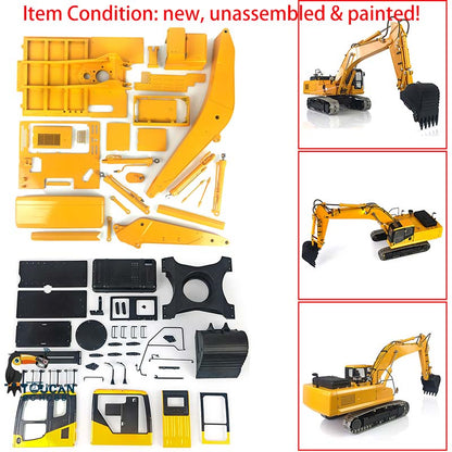 TOUCAN RC HOBBY LESU PC360 1/14 Pelle hydraulique RC en métal B0002 Système de pompe à huile 8 MPa Moteur à balais Éclairage Modèle de construction DIY pour modélistes