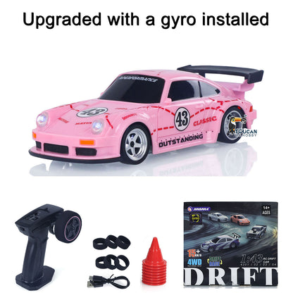 TOUCAN RC HOBBY JIABAILE 993 2.4G Mini RC Drift Car 1/43 Racing Vehicle 4WD Ready to Go Model Gyroscope Radio Battery Lights 4305A