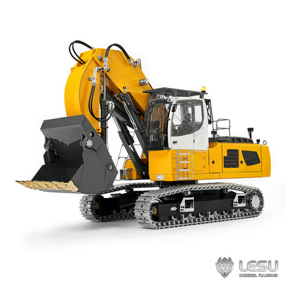 TOUCAN RC HOBBY LESU LR956 1/14 Metal RC Hydraulic Front Shovel Digger B0041 Dual Pump Excavator with Brushless Motor Light System for Outdoor Fun