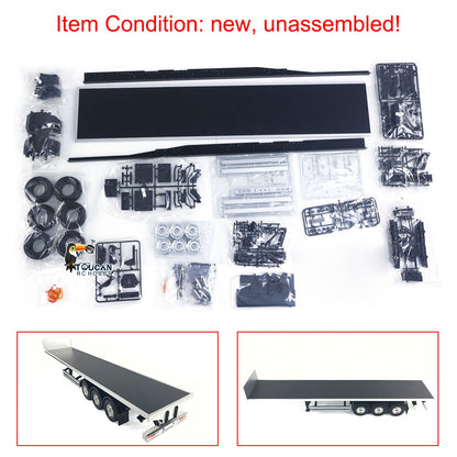 TOUCAN RC HOBBY HHRC 1/14 3 Axles Unpainted RC Reefer Semi-trailer Container Timber Flatbed Semi Tractor Truck KIT DIY Electric Car Models