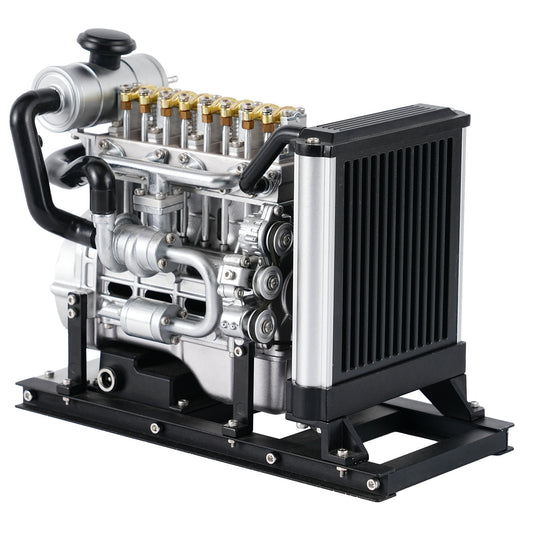 TOUCAN RC HOBBY TXWH Mini Diesel Four-cylinder Mechanical Engine Metal Assembled Engine Model Decorative Display KIT Unassembled