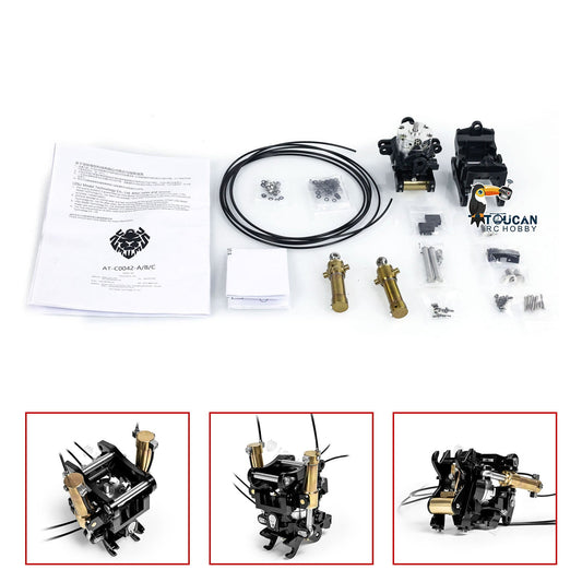 TOUCAN RC HOBBY Metal Wrist Quick Release Coupler Wood Clamp for LESU 1/14 945 SK500 RC Hydraulic Excavator Radio Controlled Diggers DIY Model