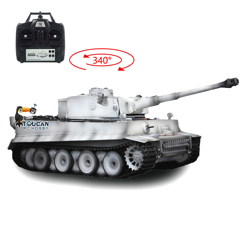 TOUCAN RC HOBBY Heng Long 1/16 TK7.0 Promotion German Tiger I RTR RC Tank 3818 Infrared Combat BB Smoke Sounds Lights Metal Gearbox Tracks Sprockets Idlers Wheels