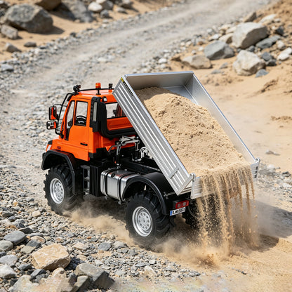 TOUCAN RC HOBBY Kabolite 5501 1/14 Metal RC Dumper Electric Lifting ATV Off Road Truck Lorry 4X4 Axle Differential Lock 2-Speed Transmission Light Sound System