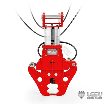 TOUCAN RC HOBBY LESU C0053/C0052-B Metal Hydraulic Clamp Shear 270 Degrees Rotatable for 1/14 RC Excavator LR960 ZX490 ET30H ET26L LR945 SK500 ET36L AC360 for Vehicle Model Enthusiast