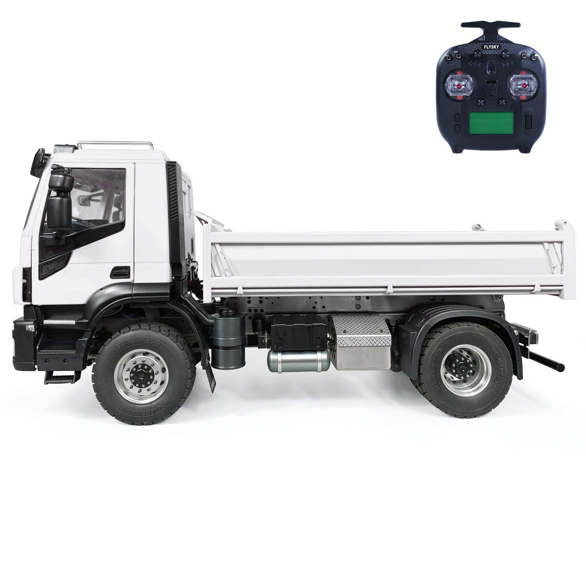 TOUCAN RC HOBBY MODO 1/14 4x2 Metal RC Hydraulic Dump Truck 2-speed Remote Control Tipper Car Electric Model Vehicle DIY PNP Sound Light System