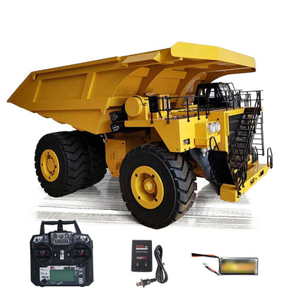 TOUCAN RC HOBBY  793D 1/20 Metal Hydraulic Dump Truck Model 2Speed Transmission 4 Wheel Spring Suspension Lights 21KG Heavyweight No Sound System
