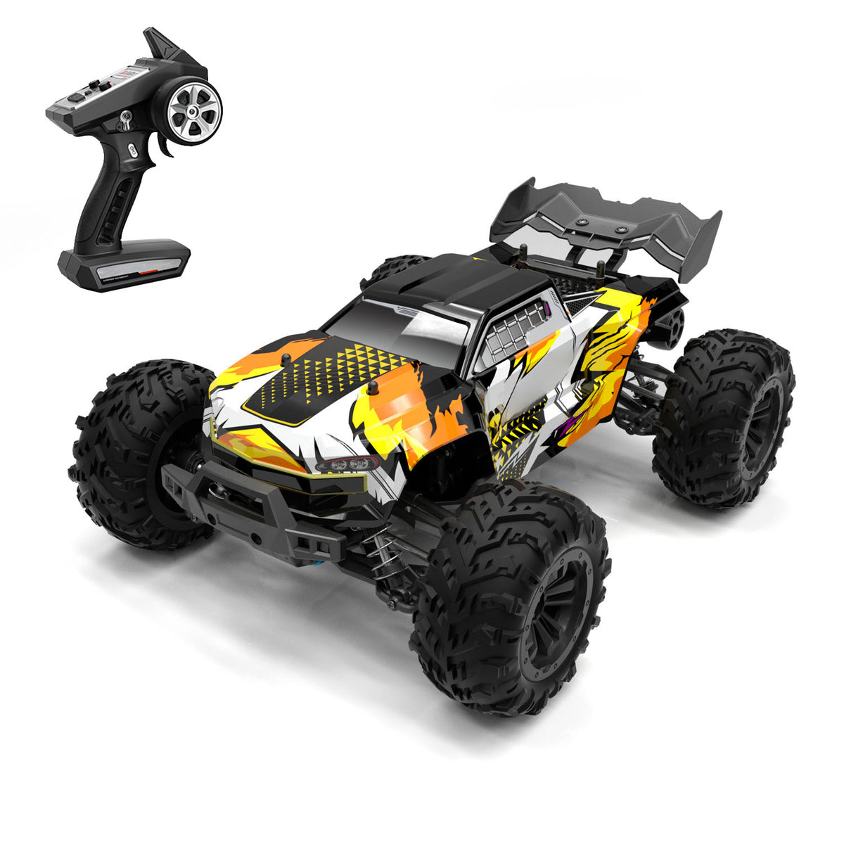 TOUCAN RC HOBBY JJRC 1:16 2.4Ghz RC High Speed Off Road Vehicle 70km/h 4*4 Remote Pickup Truck RTR Car Metal Drive Shaft Brushless Motor Battery
