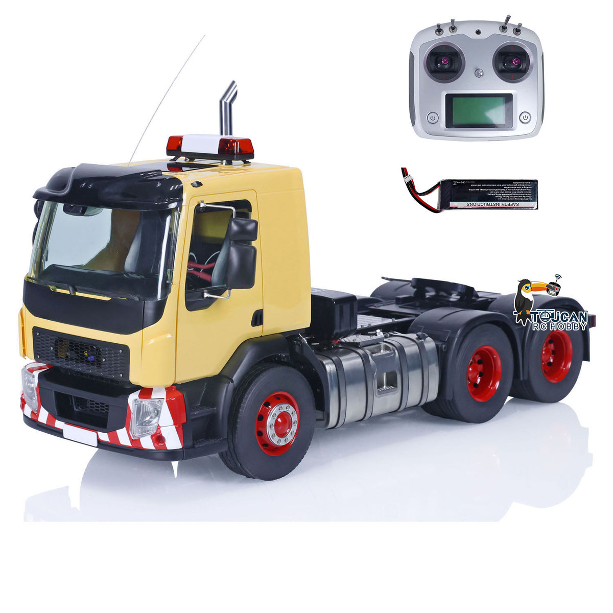 TOUCAN RC HOBBY LESU 1/14 6x6 RC Tractor Truck 3Axles Painted Assembled Remote Control Car Model