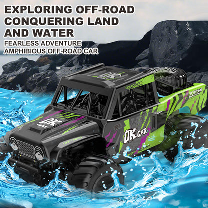 TOUCAN RC HOBBY JJRC 1:18 RC Off Road Car Q191 Waterproof Remote Control Amphibious Vehicle 360 Rotation Stunt Car Electric 4WD Ready To Run Battery