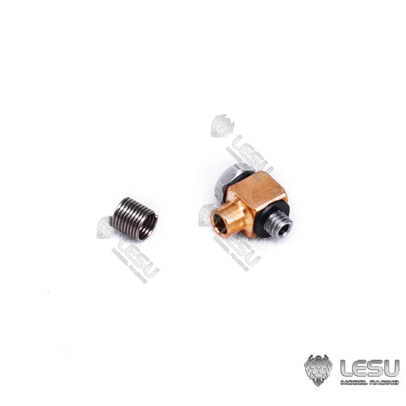 TOUCAN RC HOBBY LESU Metal Breather/Nozzle Plug M5 Brass/Steel Nozzle for 1/14 1/12 RC Hydraulic Dump Truck Remote Control Car Construction Vehicles Excavator Loader Forklift Bulldozer DIY Model