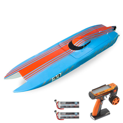 TOUCAN RC HOBBY 100KM/H Radio Control Racing Boats DTRC E33 Para?aramid Fiber High Speed Boat Watercraft Model RTR Cooling System Servo Dual Motor ESC