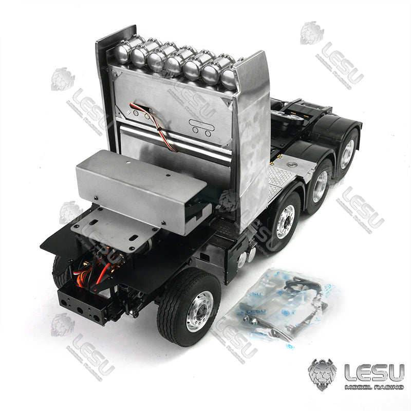TOUCAN RC HOBBY LESU 1/14 Metal 6x6/8x8 Chassis with 2 Speed Transmission for TAMIYA FH16 RC Tractor Truck Suitable to Modification Enthusiasts