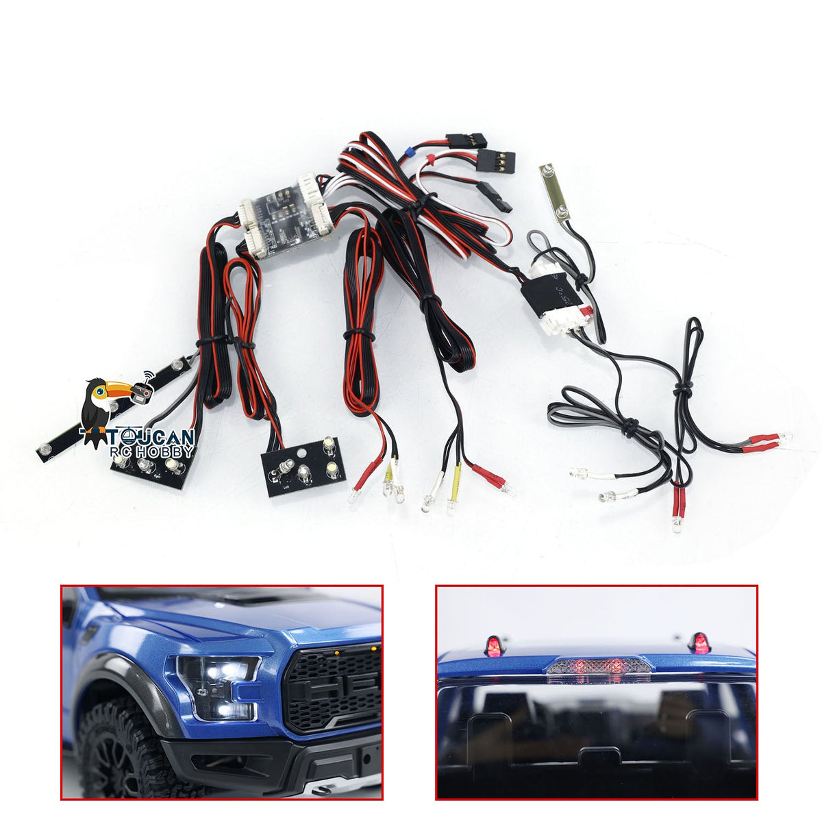 TOUCAN RC HOBBY JDModel F150 1/10 Metal RC Crawler Off Road Car Optional Plastic Light System Spare Part for Scale Model Hobbyists