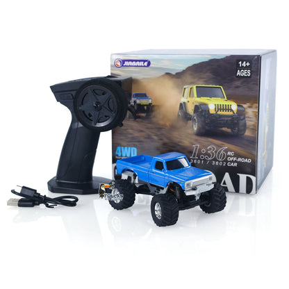 TOUCAN RC HOBBY JiaBaiLe 3602 1/36 4WD 2.4G Radio Controlled Off Road Vehicles Mini Crawler Car Battery Lights RTR RC Model Children