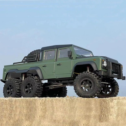 TOUCAN RC HOBBY Aoxing 1/10 Scale 6WD RC Pick-up Rock Crawler Off-Road Truck Lights Sounds 2 Speeds PNP Version Painted Assembled Hobby Model