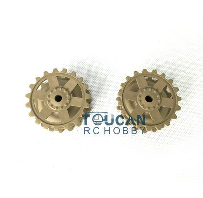 TOUCAN RC HOBBY Heng Long Plastic Sprockets Road Wheels Idlers Accessories Pack Decal Assembled Chassis For HL 1/16 3858 RC Tank Vehicle DIY Model