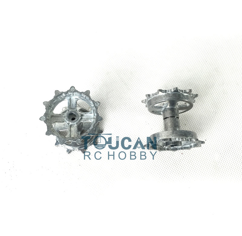 TOUCAN RC HOBBY Heng Long 1/16 Metal Tracks Sprocket Road Wheels Idlers Mudguard Protection Net Machine Gun For 3899 3899A Tank Vehicle Model