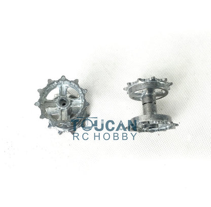 TOUCAN RC HOBBY Heng Long 1/16 Metal Tracks Sprocket Road Wheels Idlers Mudguard Protection Net Machine Gun For 3899 3899A Tank Vehicle Model