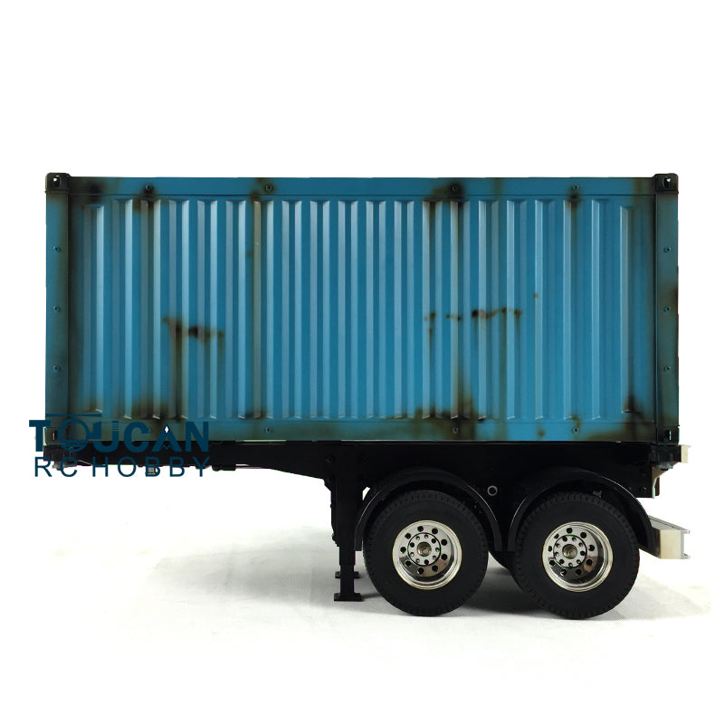 TOUCAN RC HOBBY HHRC 1/14 20ft RC Semi Trailer DIY Remote Controlled Tractor Truck 2Axles Chassis with Container KIT Car Model