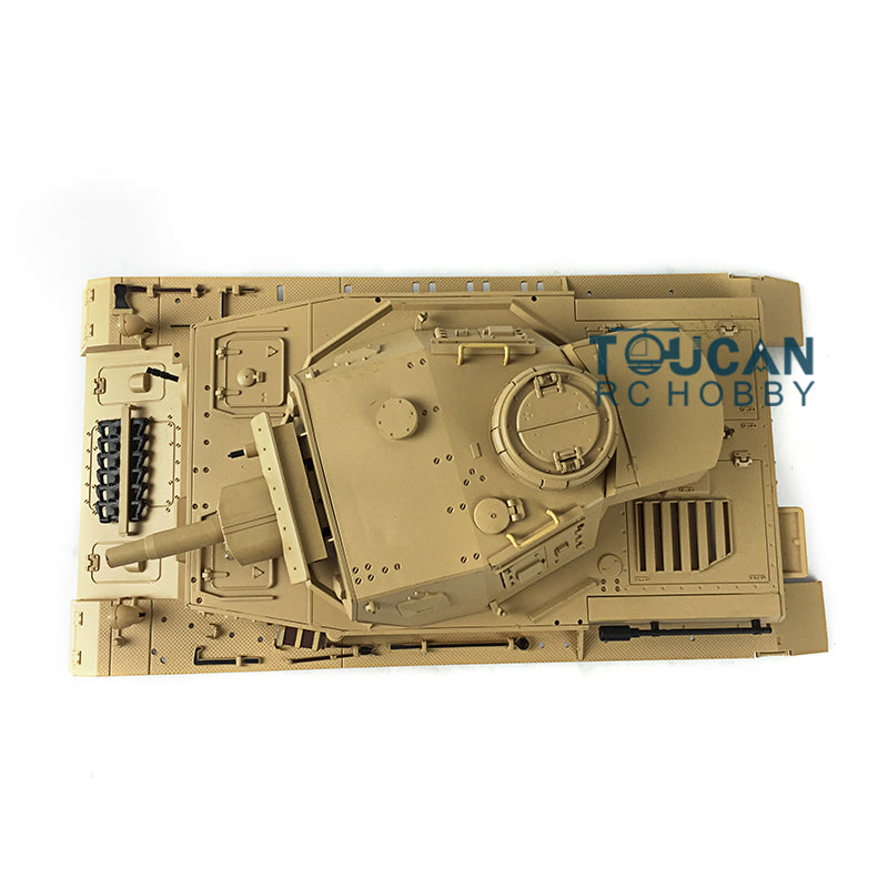 TOUCAN RC HOBBY Heng Long 1/16 Scale German Panzer IV F RC Tank 3858 Remote Control Model Plastic Turret & Upper Hull