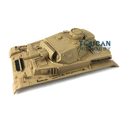 TOUCAN RC HOBBY Heng Long 1/16 Scale German Panzer IV F RC Tank 3858 Remote Control Model Plastic Turret & Upper Hull