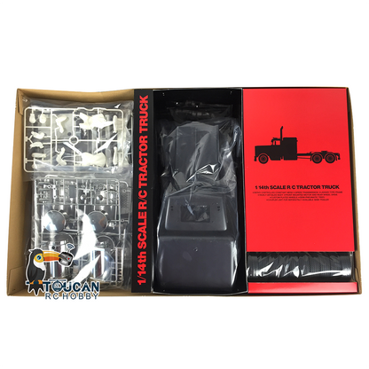 TOUCAN RC HOBBY 1/14 6x4 56356 Painted RC Tractor Truck Electric Model Car Remote Control Trailer KIT 540 Motor KIT DIY Parts