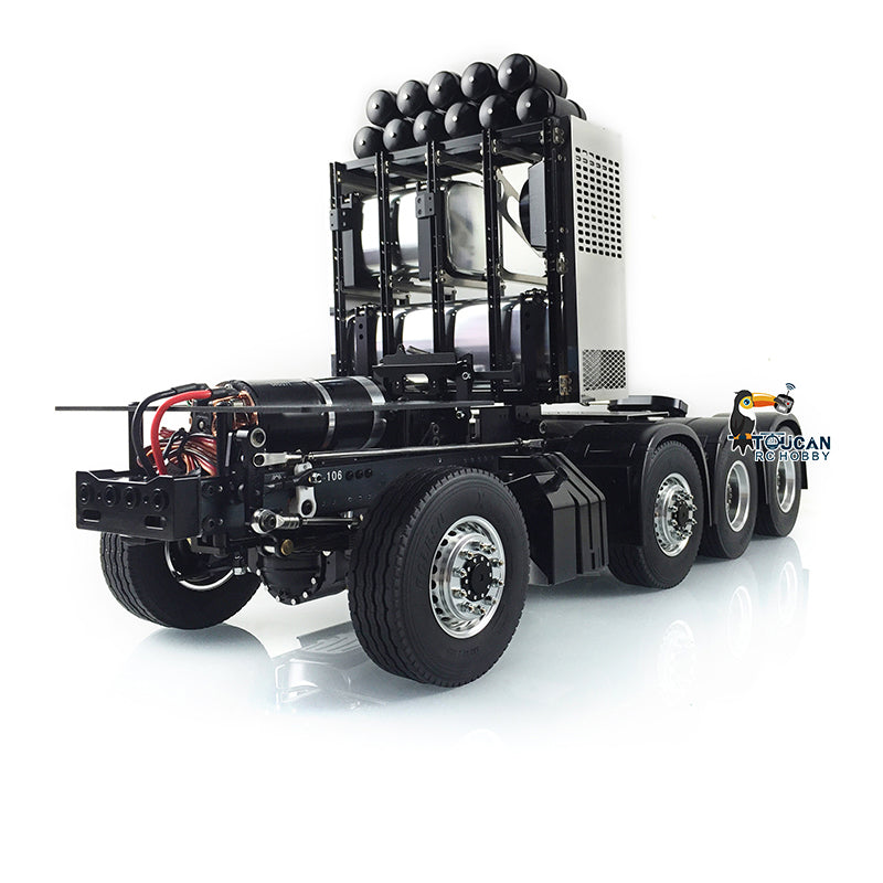 TOUCAN RC HOBBY LESU 8x8 Metal RC Truck Chassis Aluminum Alloy Heavy-Duty Frame 2-Speed Transmission Equipment Rack 540 Brushed Motor for 1/14 RC TAMIYA R620 3363 1851 DIY Models