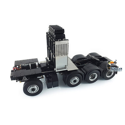 TOUCAN RC HOBBY LESU 8x8 Metal RC Truck Chassis Aluminum Alloy Heavy-Duty Frame 2-Speed Transmission Equipment Rack 540 Brushed Motor for 1/14 RC TAMIYA R620 3363 1851 DIY Models