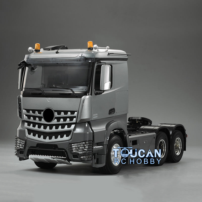TOUCAN RC HOBBY HHRC 3-Axle 1/14 6*4 RC Tractor Truck Remote Control Trailer Constuction Vehicle Kits DIY Parts Motor