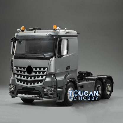TOUCAN RC HOBBY HHRC 3-Axle 1/14 6*4 RC Tractor Truck Remote Control Trailer Constuction Vehicle Kits DIY Parts Motor