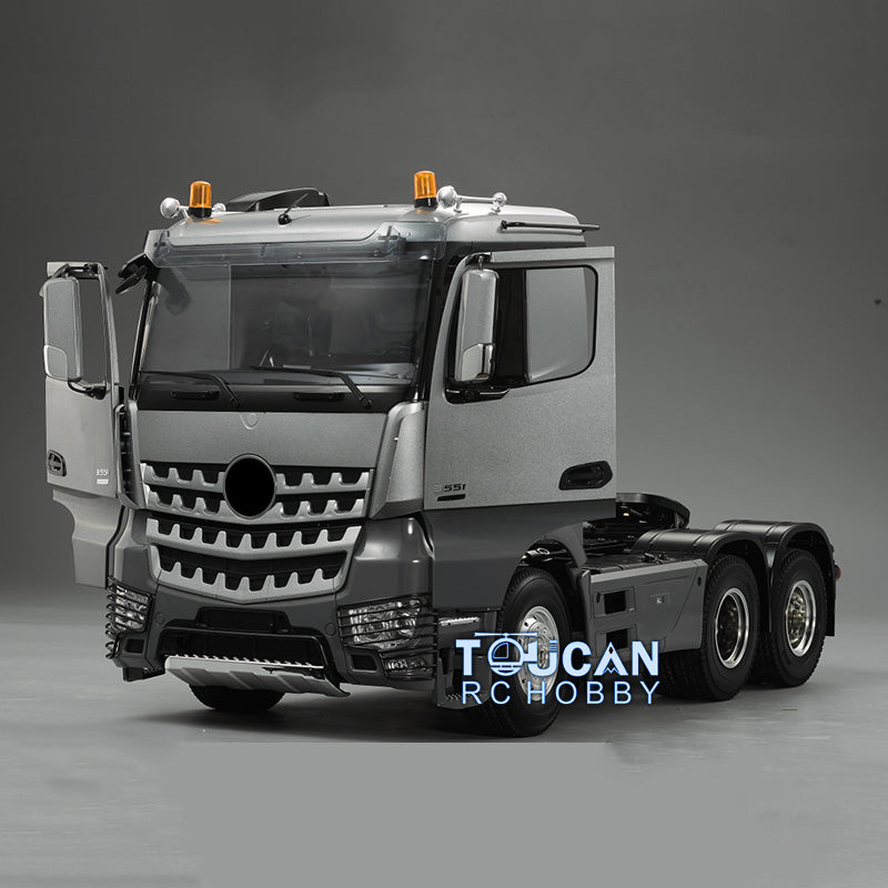 TOUCAN RC HOBBY HHRC 3-Axle 1/14 6*4 RC Tractor Truck Remote Control Trailer Constuction Vehicle Kits DIY Parts Motor
