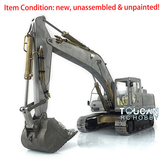 TOUCAN RC HOBBY LESU PC360 1/14 Metal RC Hydraulic Excavator B0002 8MPa Oil Pump System Brushed Motor Lighting DIY Construction Model for Hobby Builders