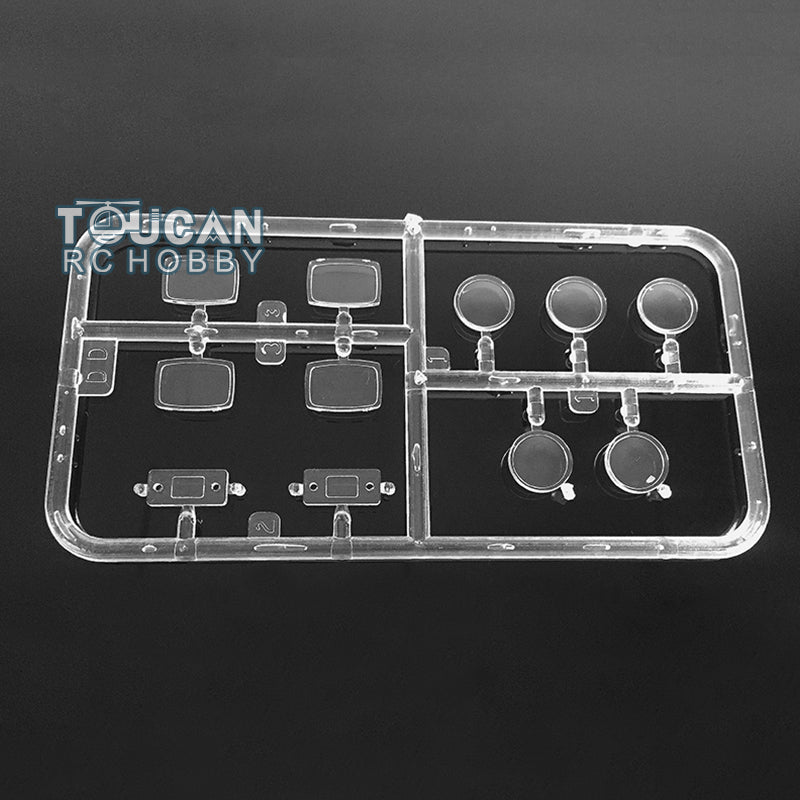 Pièces de support de phare en plastique TOUCAN RC HOBBY HHRC pour camion tracteur TAMIYA 3363 1/14