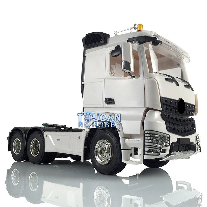 TOUCAN RC HOBBY HHRC 3-Axle 1/14 6*4 RC Tractor Truck Remote Control Trailer Constuction Vehicle Kits DIY Parts Motor