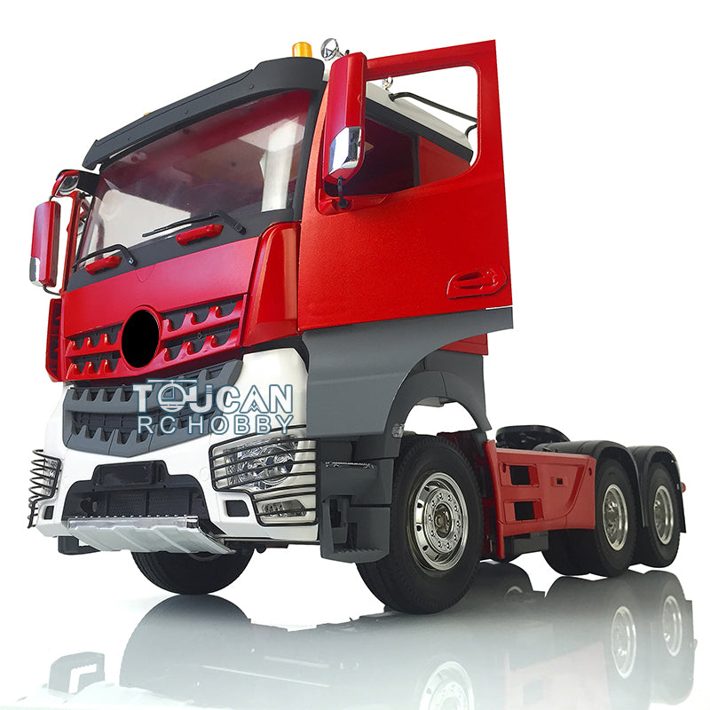 TOUCAN RC HOBBY HHRC 3-Axle 1/14 6*4 RC Tractor Truck Remote Control Trailer Constuction Vehicle Kits DIY Parts Motor