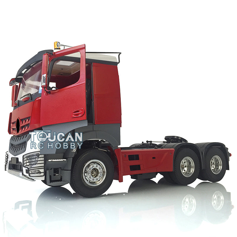 TOUCAN RC HOBBY HHRC 3-Axle 1/14 6*4 RC Tractor Truck Remote Control Trailer Constuction Vehicle Kits DIY Parts Motor