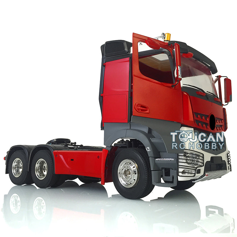 TOUCAN RC HOBBY HHRC 3-Axle 1/14 6*4 RC Tractor Truck Remote Control Trailer Constuction Vehicle Kits DIY Parts Motor