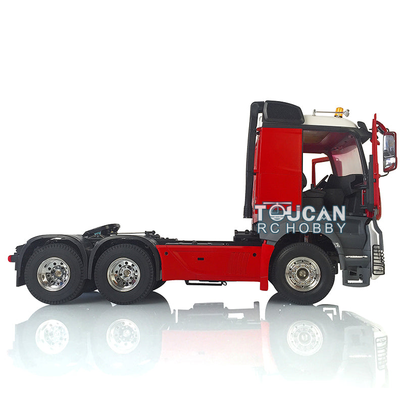 TOUCAN RC HOBBY HHRC 3-Axle 1/14 6*4 RC Tractor Truck Remote Control Trailer Constuction Vehicle Kits DIY Parts Motor