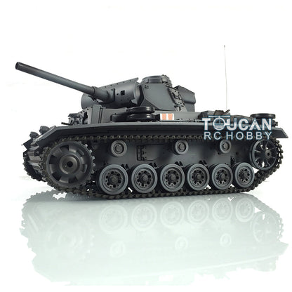 TOUCAN RC HOBBY Heng Long 1/16 TK7.0 Promotion Panzer III L RTR RC Tank 3848 Infrared Combat BB 360 Degrees Turret Smoke Metal Tracks Sprockets Idlers Barrel