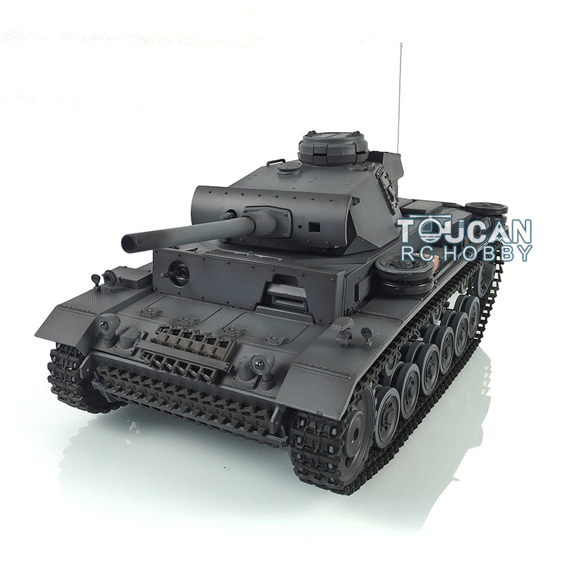 TOUCAN RC HOBBY Heng Long 1/16 TK7.0 Promotion Panzer III L RTR RC Tank 3848 Infrared Combat BB 360 Degrees Turret Smoke Metal Tracks Sprockets Idlers Barrel
