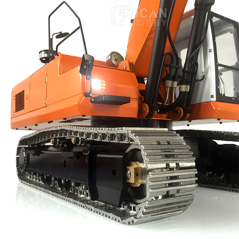 TOUCAN RC HOBBY LESU PC360 1/14 Metal RC Excavator B0002 RTR Steel Alloy Hydraulic Digger Model 8MPa Oil Pump System Lighting FlySky PL18EV Lite Controller for Hobby Collectors