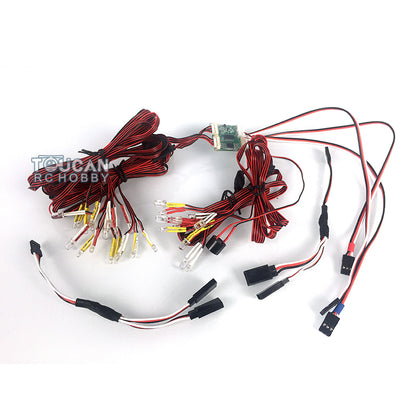 TOUCAN RC HOBBY LESU DIY LED Light System Spare Part for 1/14 RC Tractor Truck Model 3V Control Board Trailer DIY Model